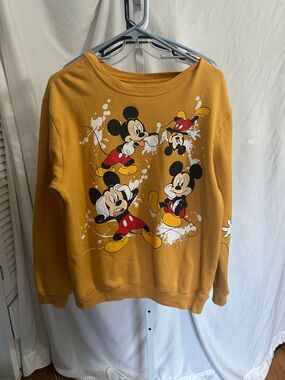 Disney Mustard Yellow Mickey Graphic Pullover